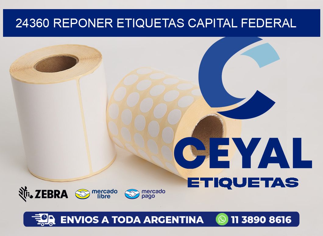24360 REPONER ETIQUETAS CAPITAL FEDERAL