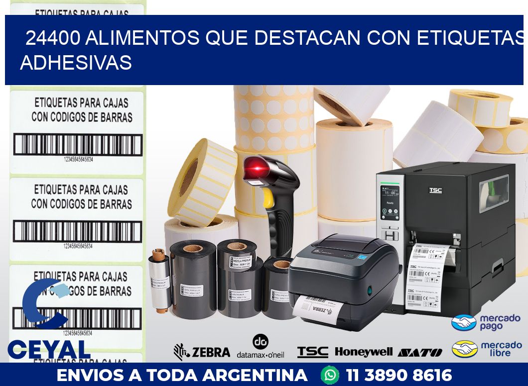 24400 ALIMENTOS QUE DESTACAN CON ETIQUETAS ADHESIVAS