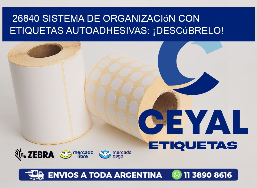 26840 Sistema de Organización con Etiquetas Autoadhesivas: ¡Descúbrelo!