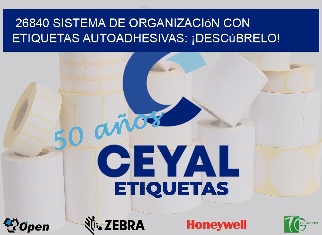 26840 Sistema de Organización con Etiquetas Autoadhesivas: ¡Descúbrelo!