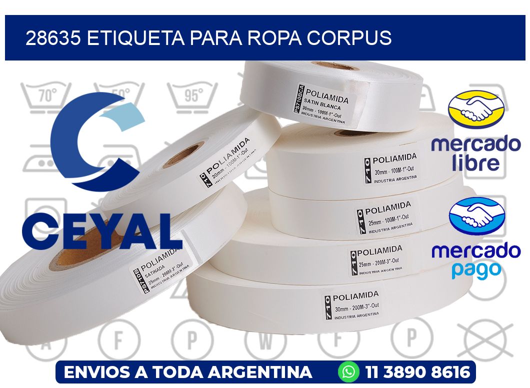 28635 ETIQUETA PARA ROPA CORPUS