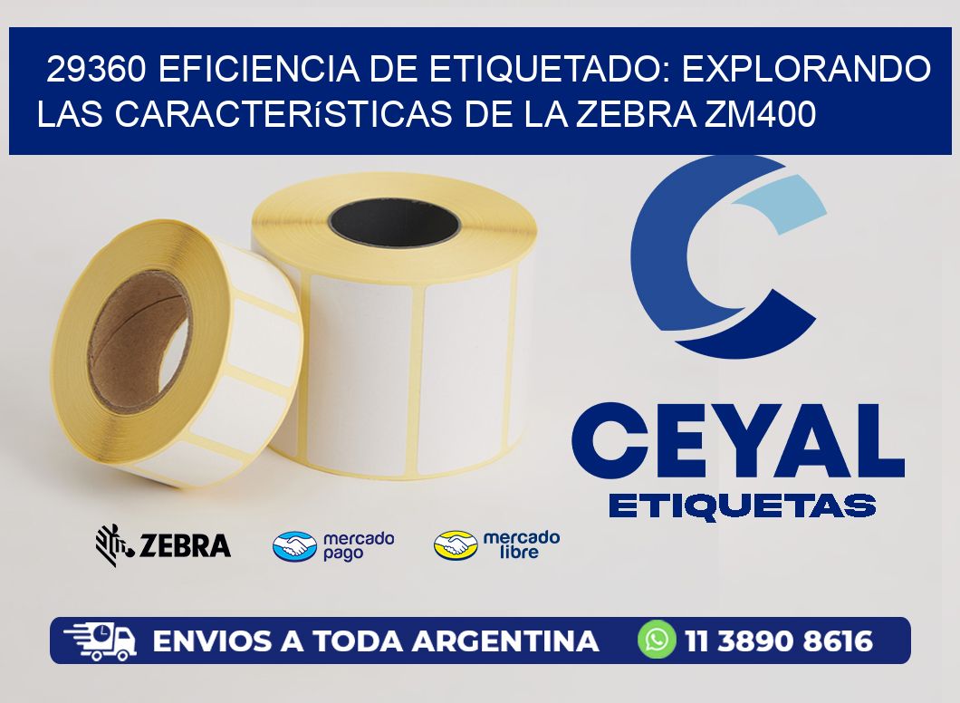 29360 Eficiencia de Etiquetado: Explorando las Características de la Zebra ZM400