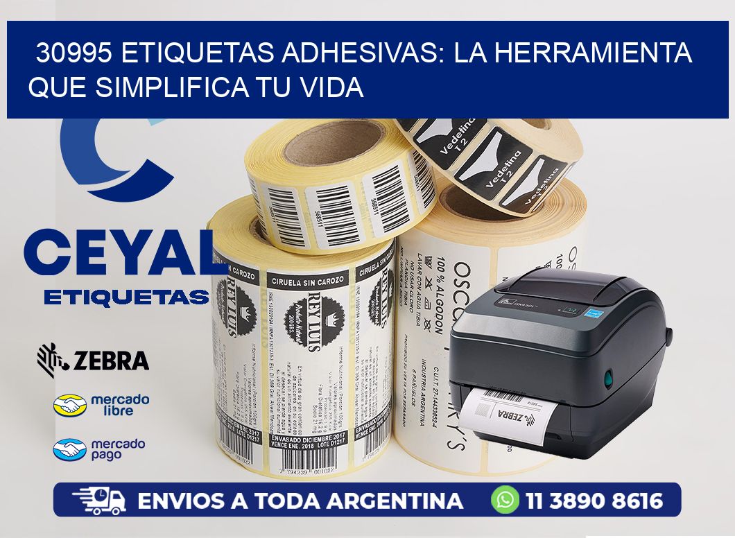 30995 Etiquetas Adhesivas: La Herramienta que Simplifica tu Vida