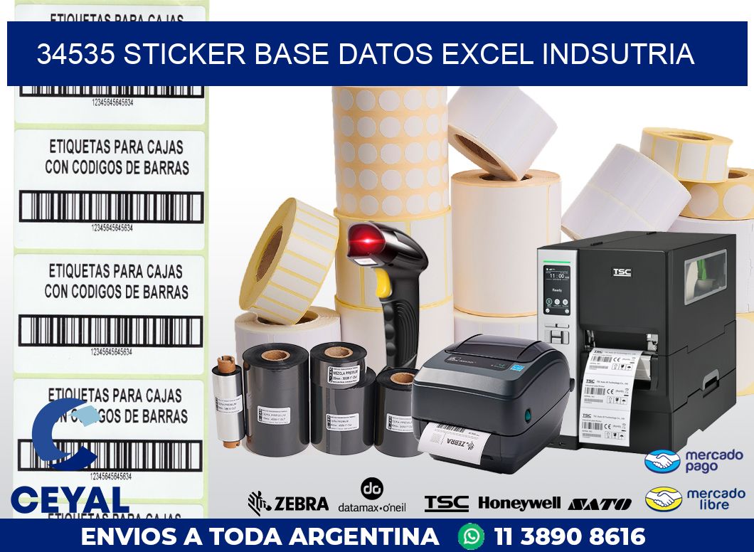 34535 sticker base datos excel indsutria