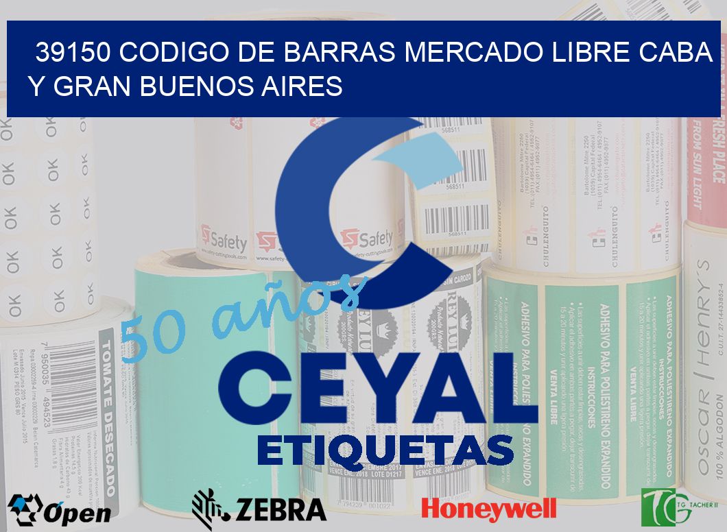 39150 CODIGO DE BARRAS MERCADO LIBRE CABA Y GRAN BUENOS AIRES