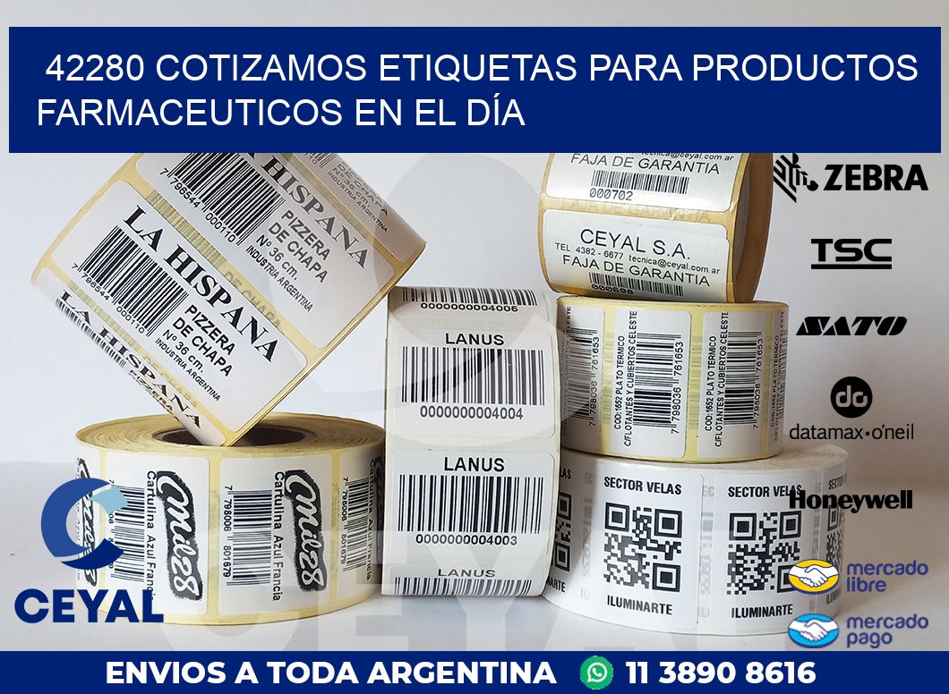 42280 COTIZAMOS ETIQUETAS PARA PRODUCTOS FARMACEUTICOS EN EL DÍA