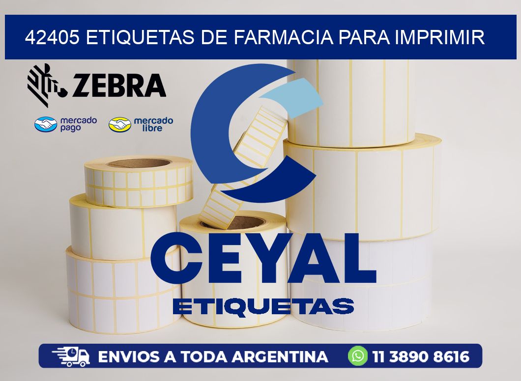42405 etiquetas de farmacia para imprimir