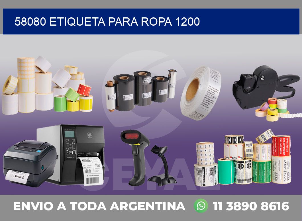 58080 ETIQUETA PARA ROPA 1200