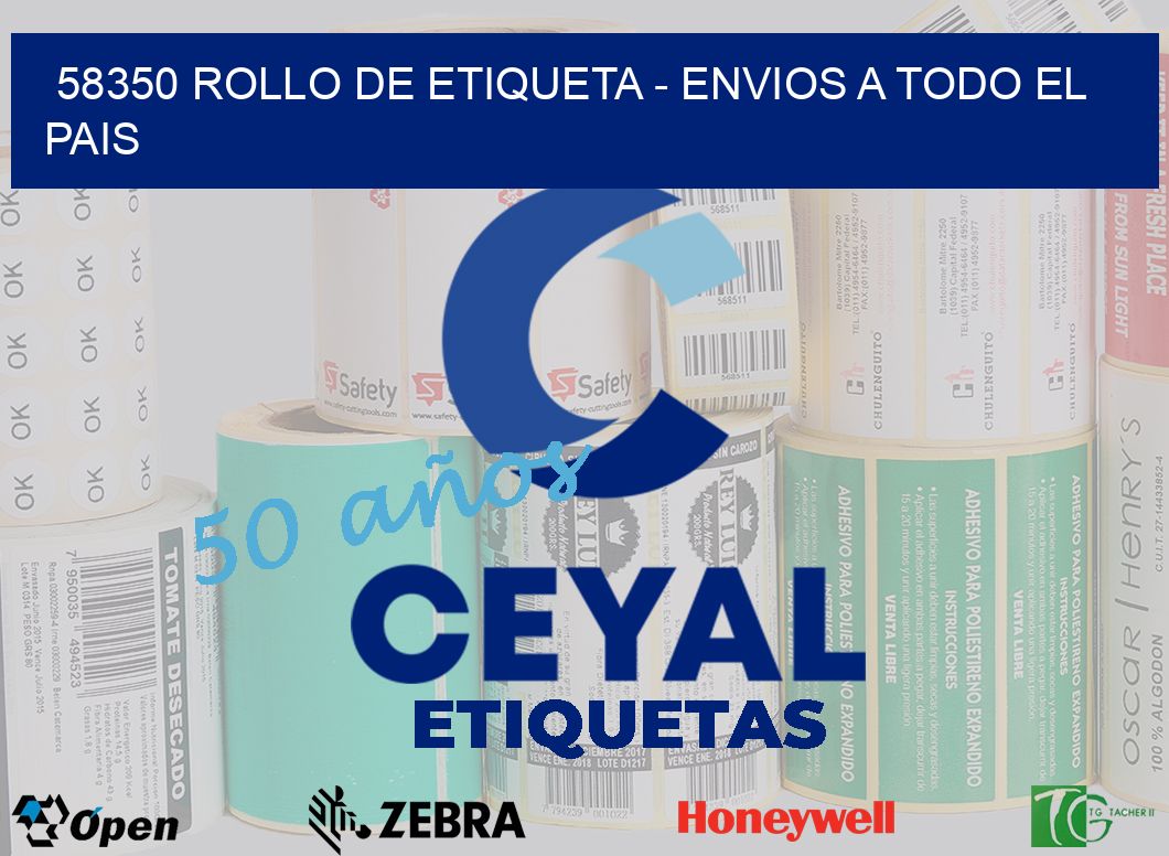 58350 ROLLO DE ETIQUETA – ENVIOS A TODO EL PAIS