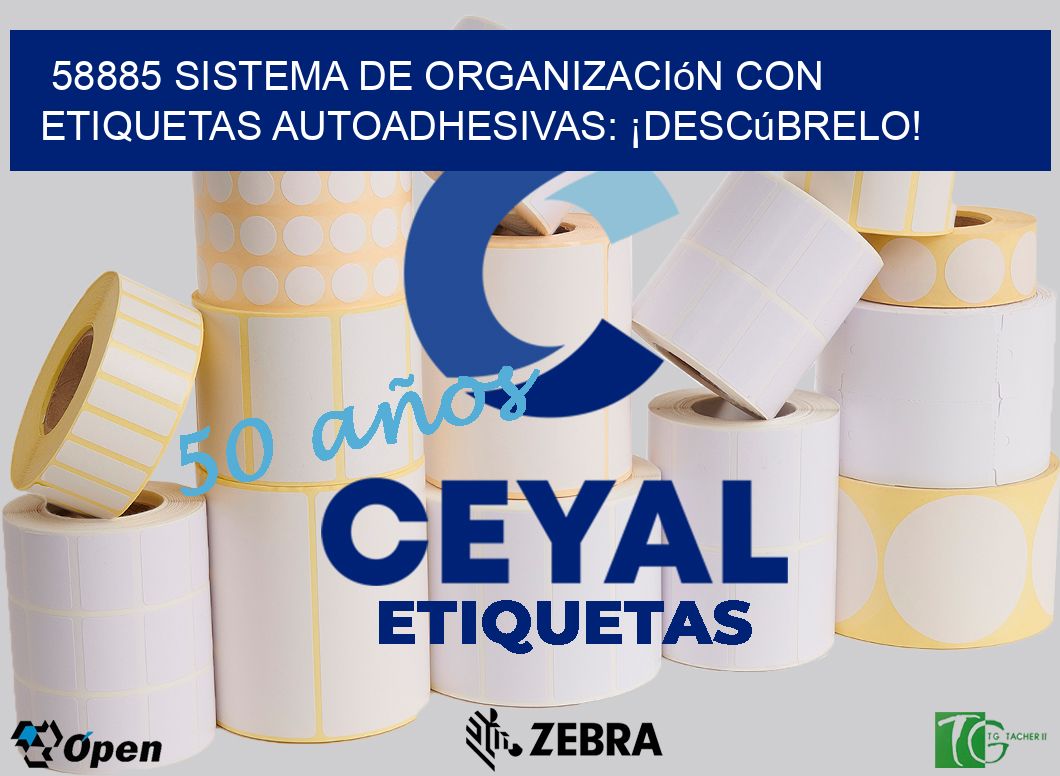 58885 Sistema de Organización con Etiquetas Autoadhesivas: ¡Descúbrelo!
