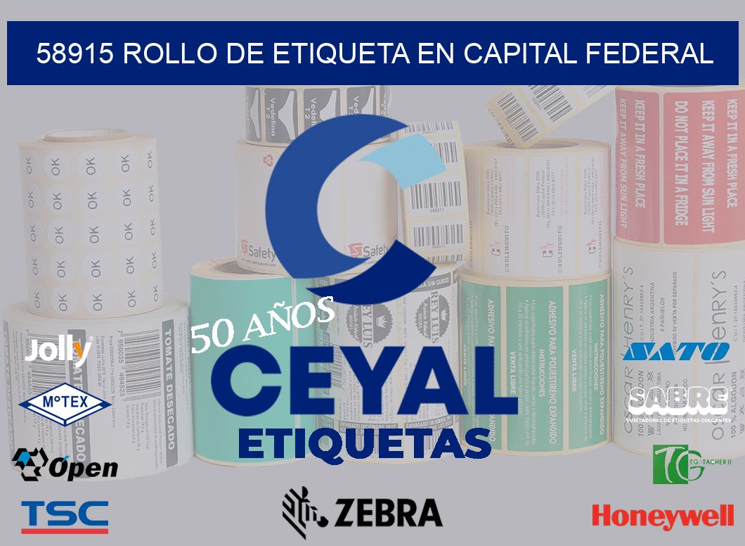 58915 ROLLO DE ETIQUETA EN CAPITAL FEDERAL