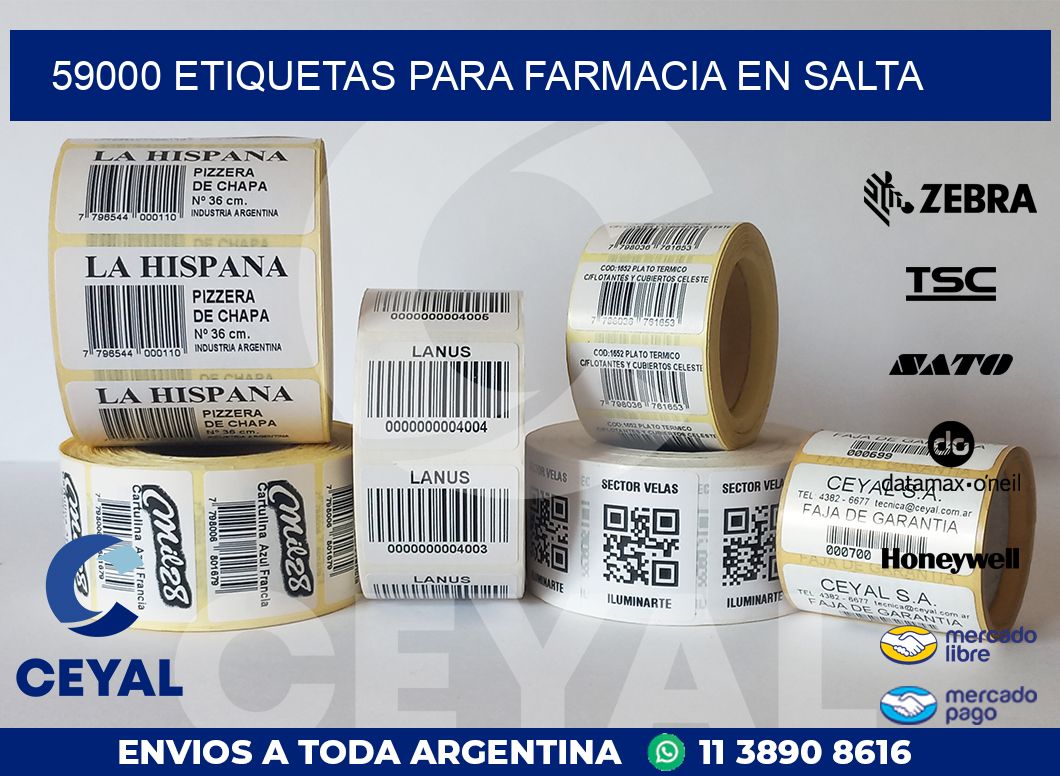 59000 ETIQUETAS PARA FARMACIA EN SALTA