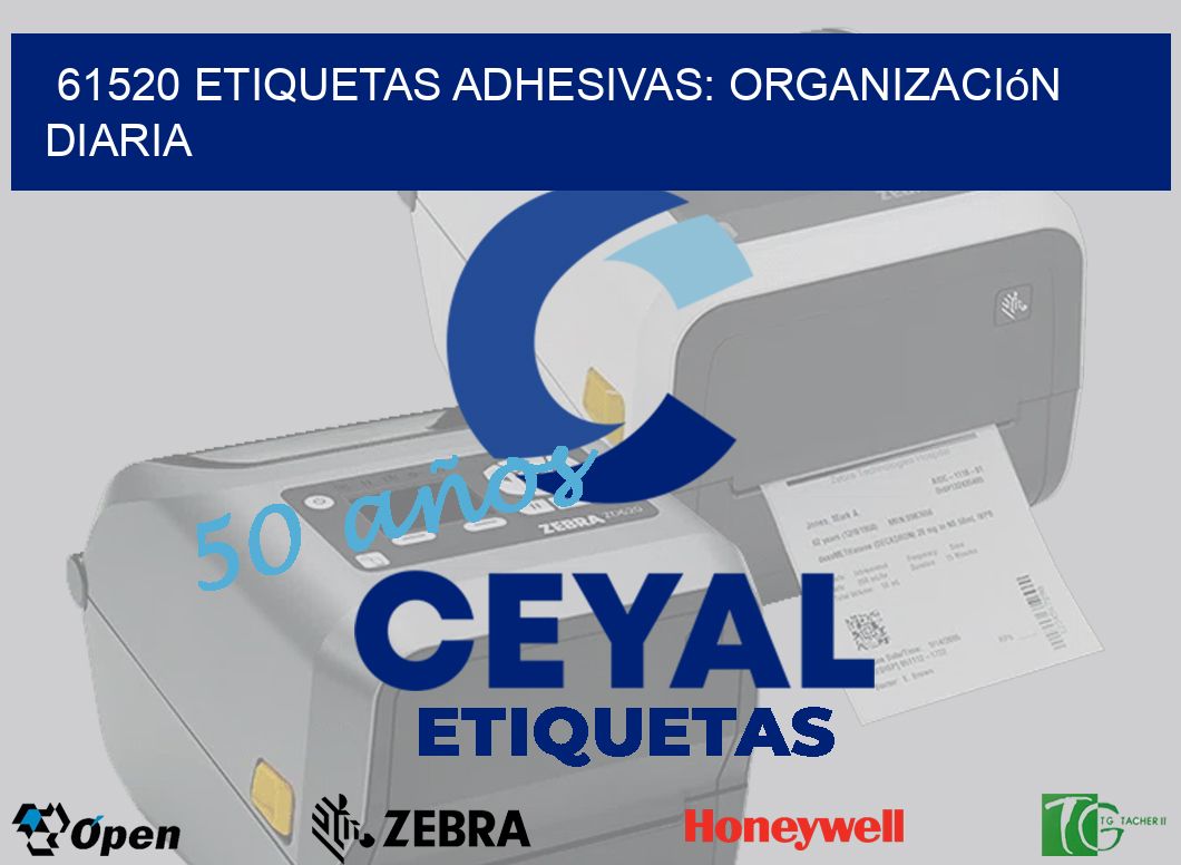 61520 Etiquetas Adhesivas: Organización Diaria