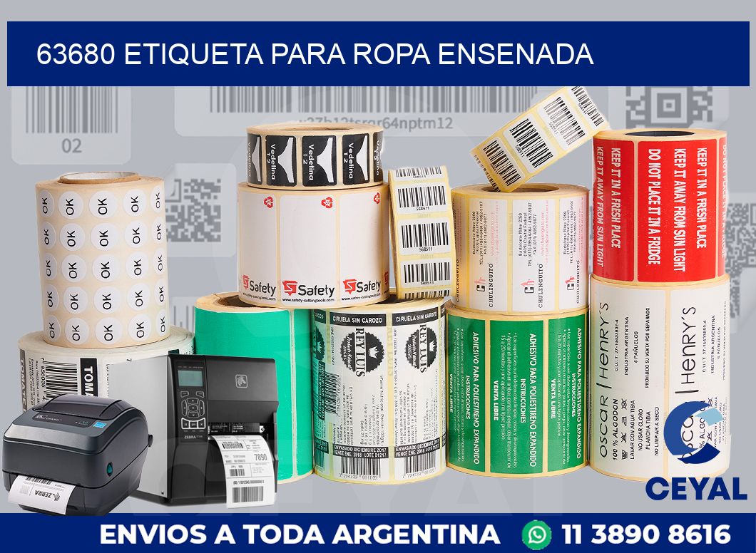 63680 ETIQUETA PARA ROPA ENSENADA