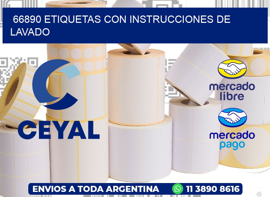 66890 ETIQUETAS CON INSTRUCCIONES DE LAVADO