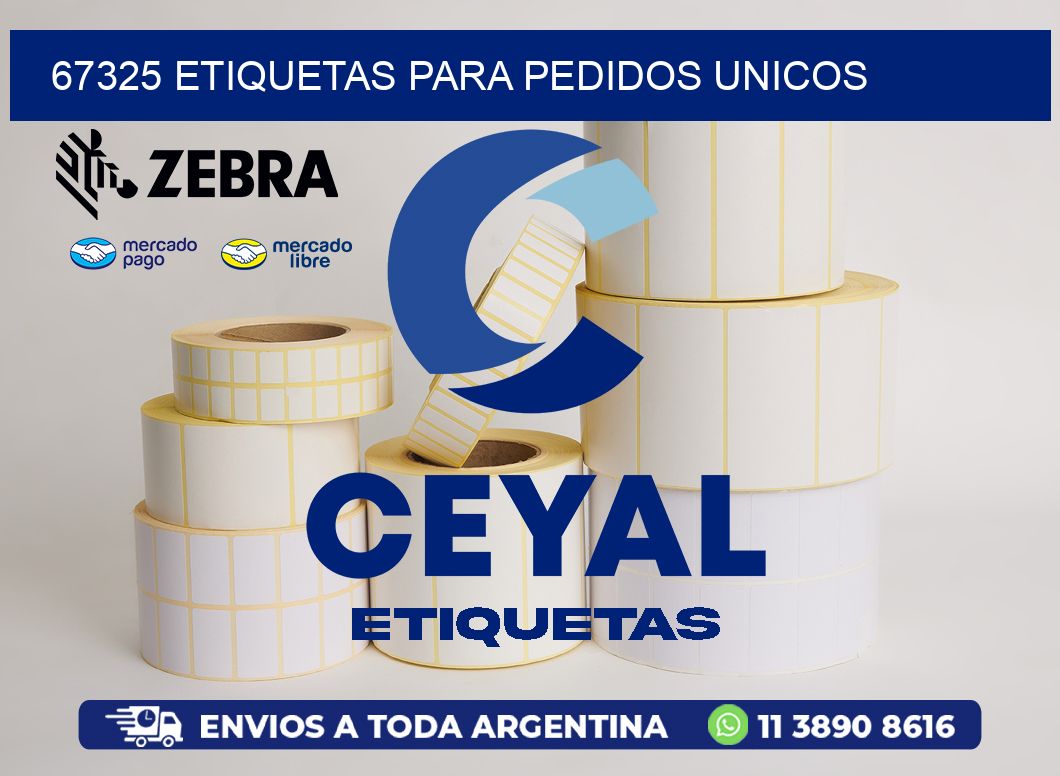 67325 ETIQUETAS PARA PEDIDOS UNICOS