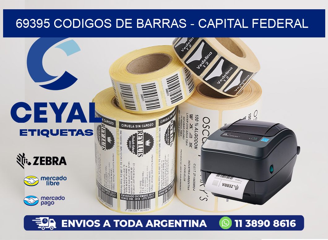 69395 CODIGOS DE BARRAS - CAPITAL FEDERAL