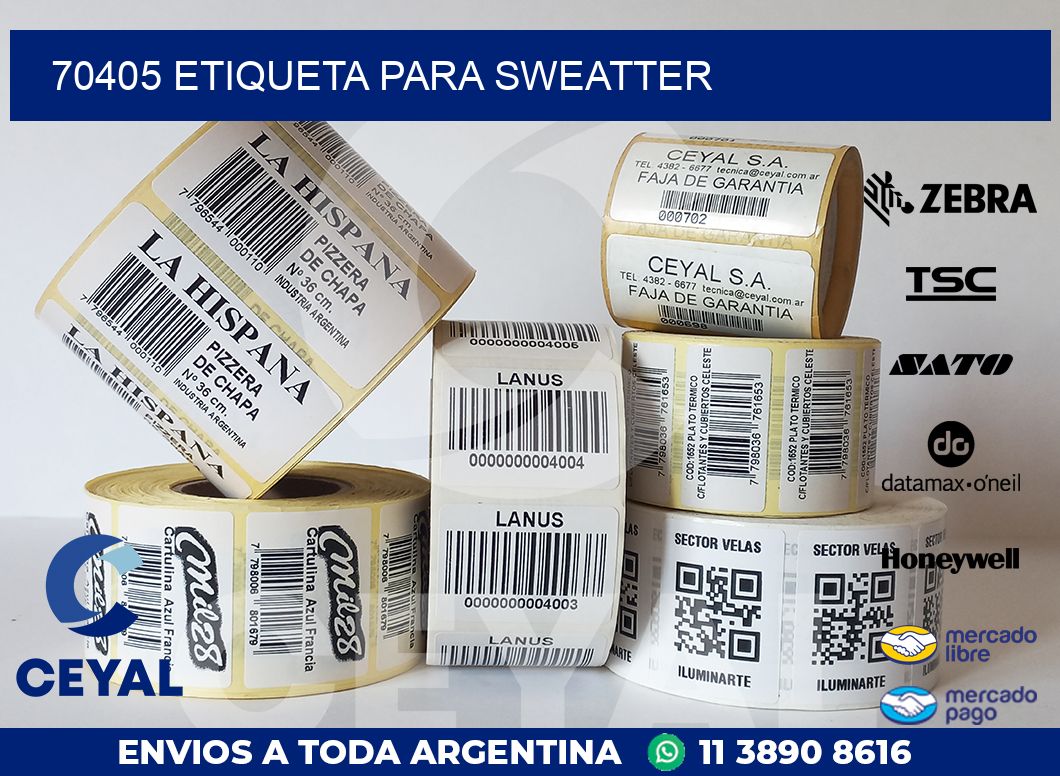 70405 ETIQUETA PARA SWEATTER