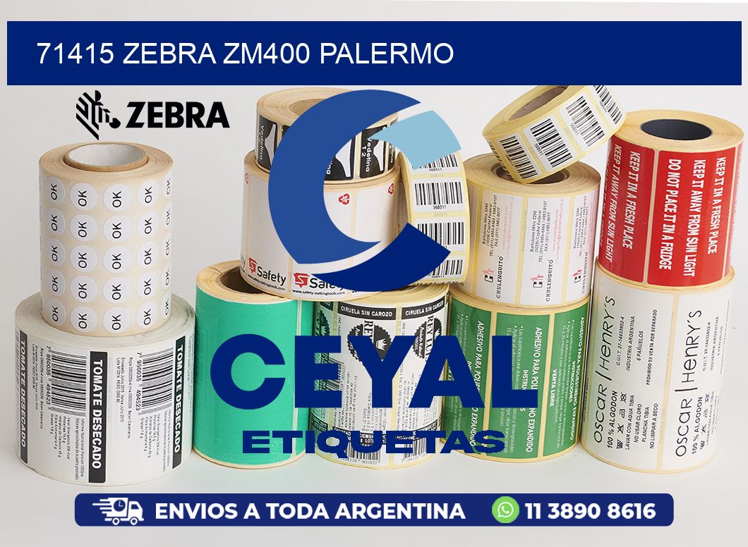 71415 ZEBRA ZM400 PALERMO