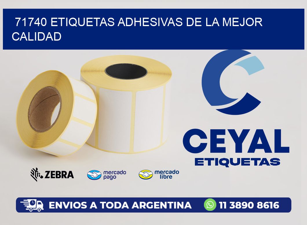 71740 ETIQUETAS ADHESIVAS DE LA MEJOR CALIDAD