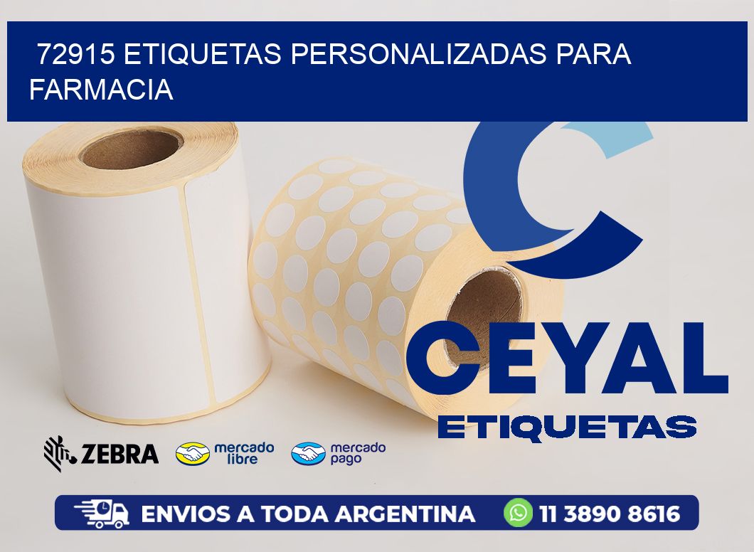 72915 ETIQUETAS PERSONALIZADAS PARA FARMACIA