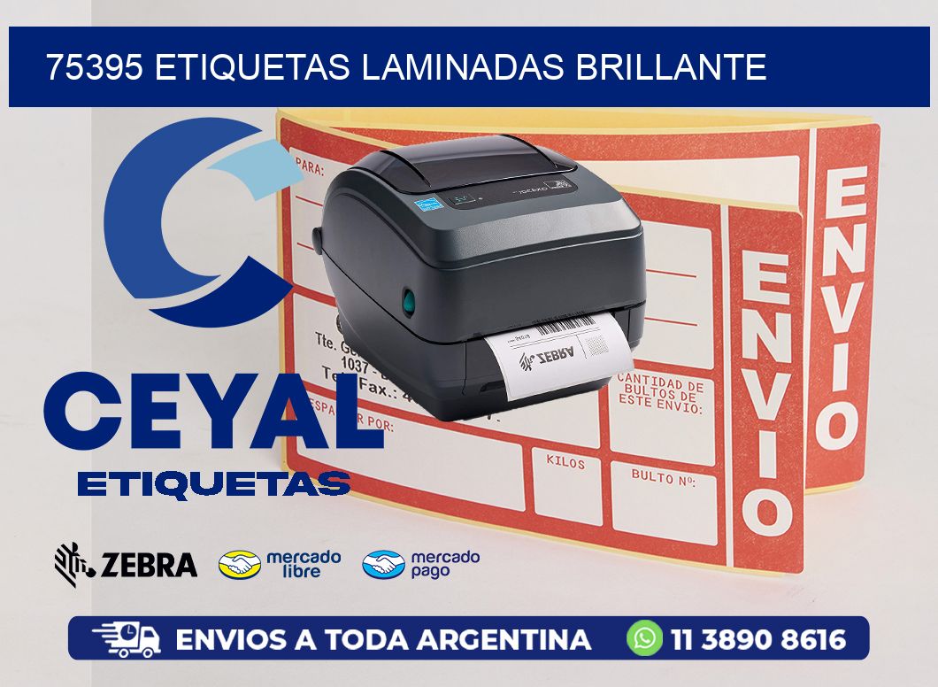 75395 Etiquetas laminadas brillante