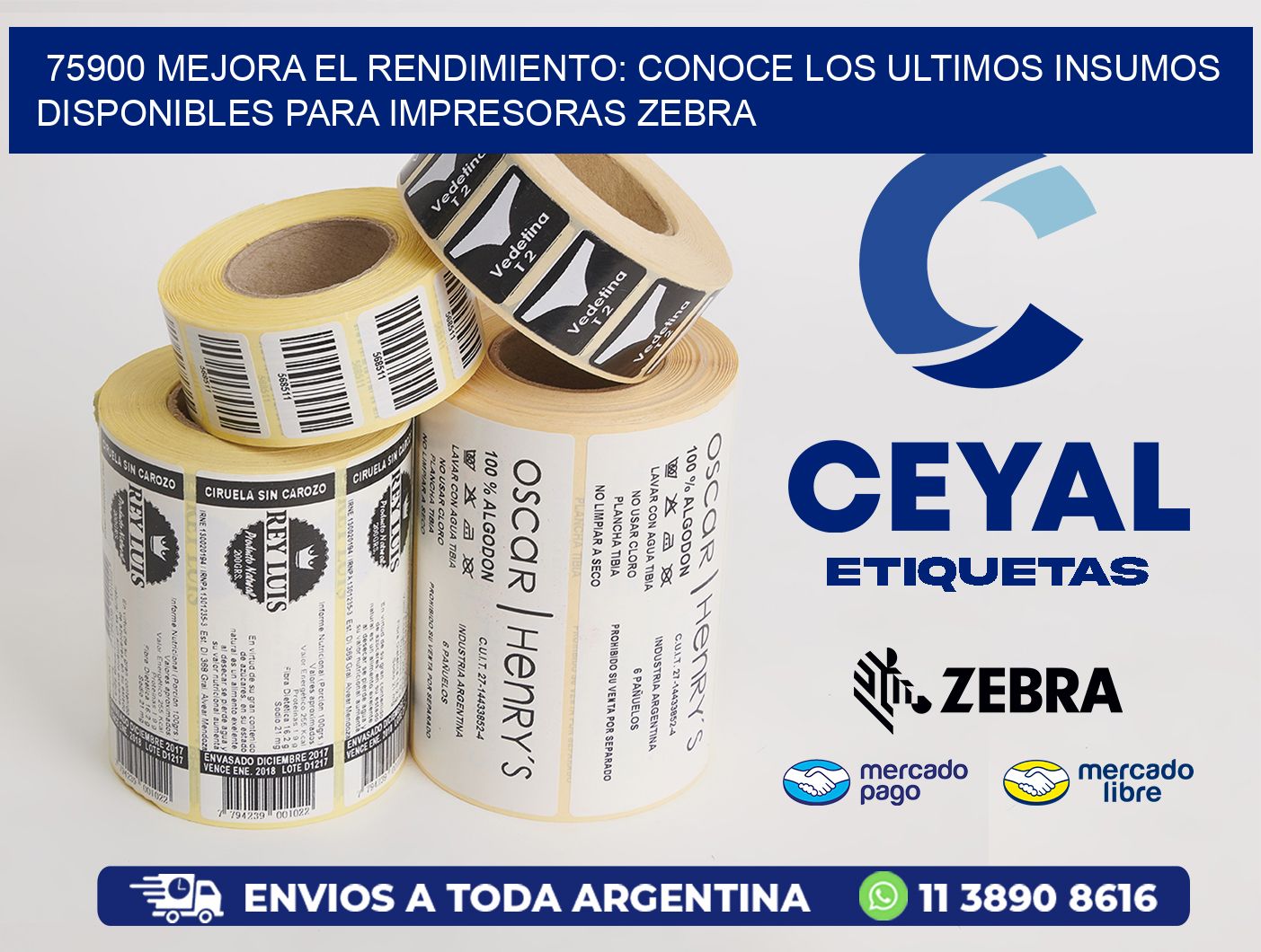 75900 MEJORA EL RENDIMIENTO: CONOCE LOS ULTIMOS INSUMOS DISPONIBLES PARA IMPRESORAS ZEBRA