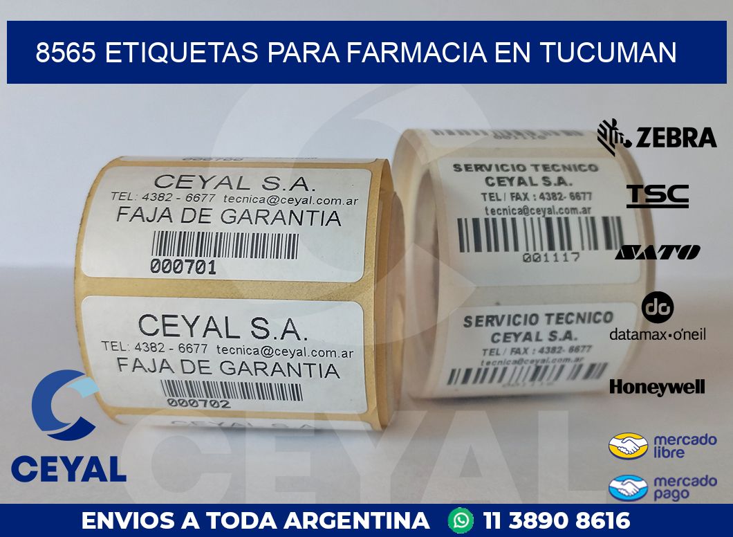 8565 ETIQUETAS PARA FARMACIA EN TUCUMAN