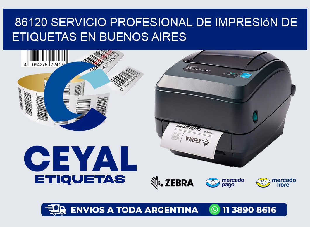 86120 Servicio Profesional de Impresión de Etiquetas en Buenos Aires
