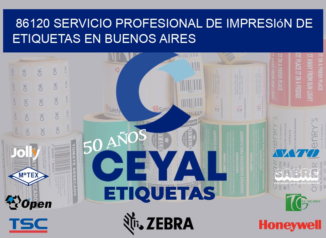 86120 Servicio Profesional de Impresión de Etiquetas en Buenos Aires