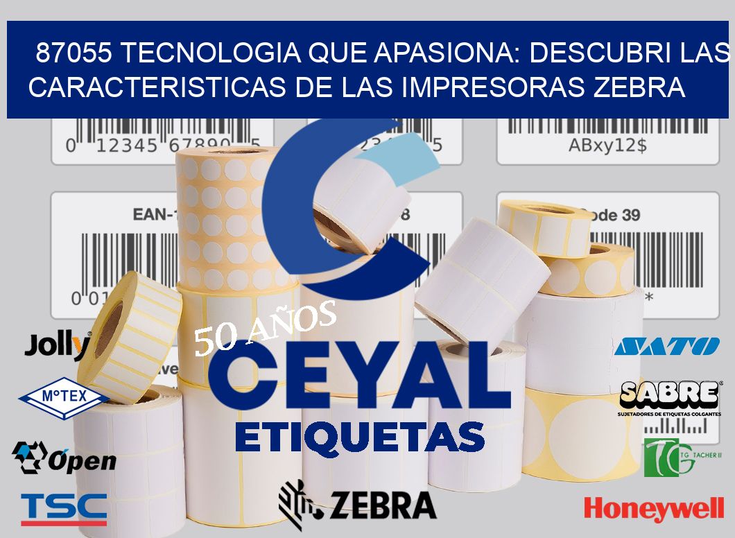 87055 TECNOLOGIA QUE APASIONA: DESCUBRI LAS CARACTERISTICAS DE LAS IMPRESORAS ZEBRA