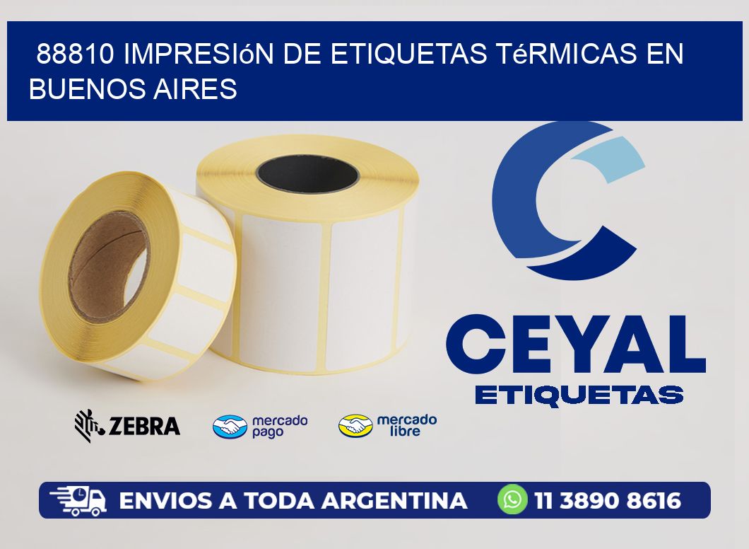 88810 Impresión de Etiquetas Térmicas en Buenos Aires