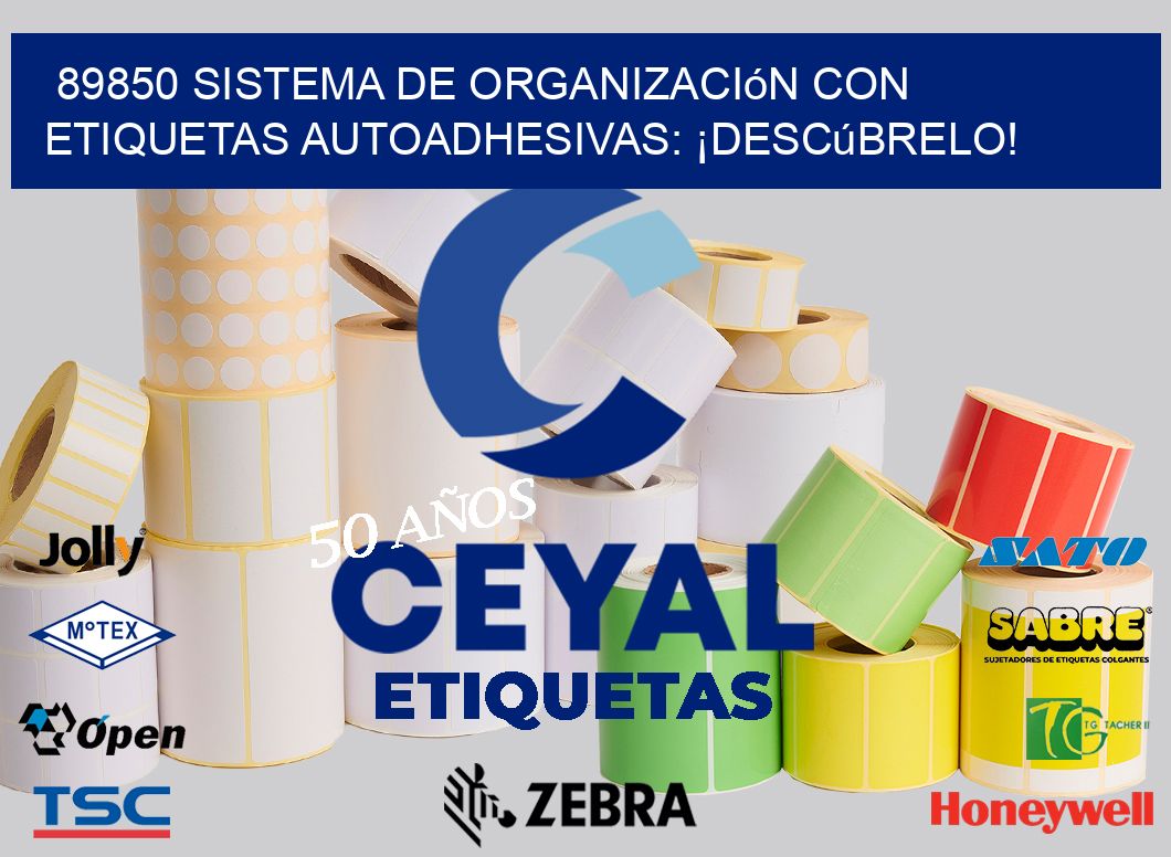 89850 Sistema de Organización con Etiquetas Autoadhesivas: ¡Descúbrelo!