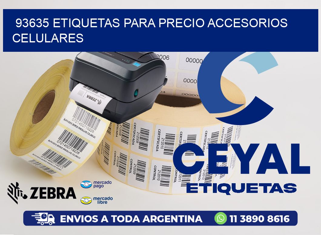 93635 etiquetas para precio accesorios celulares