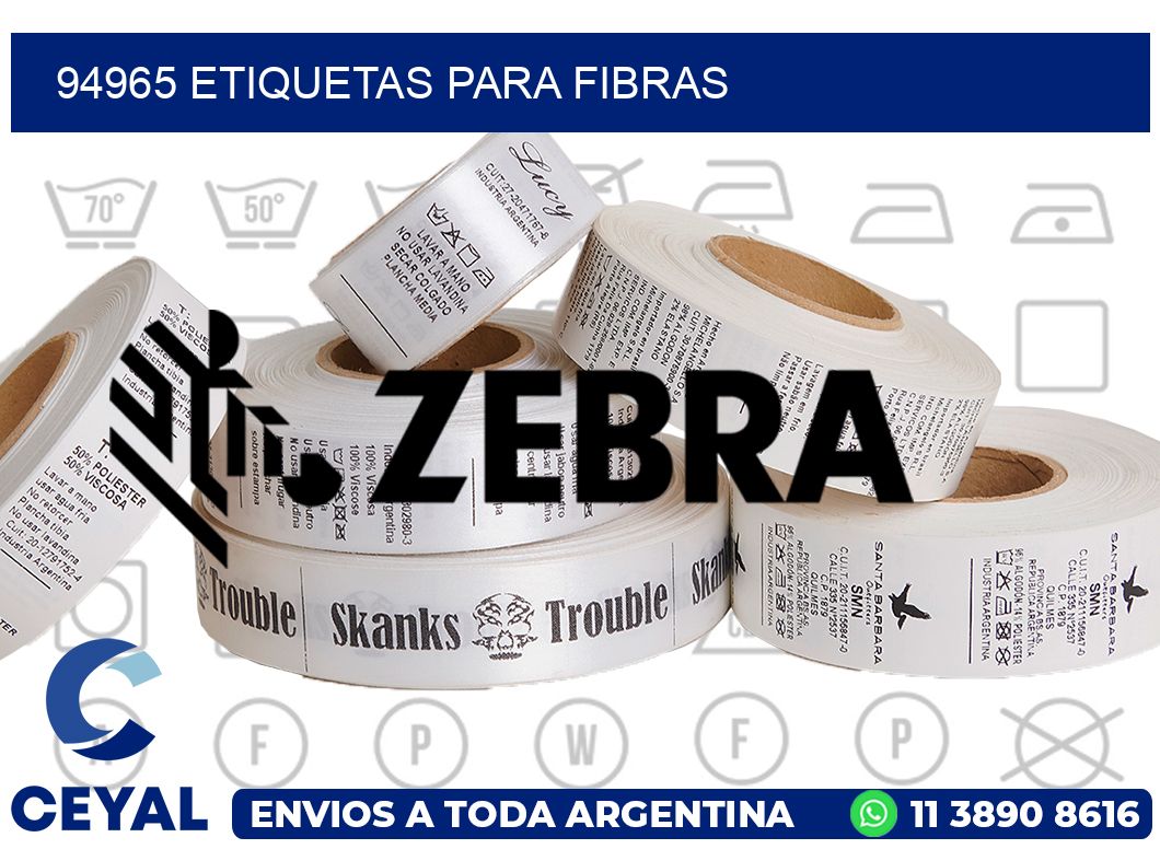 94965 ETIQUETAS PARA FIBRAS