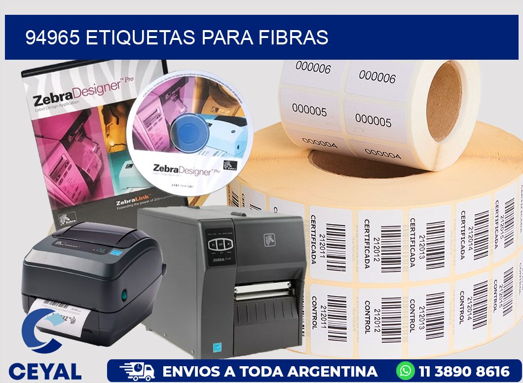 94965 ETIQUETAS PARA FIBRAS