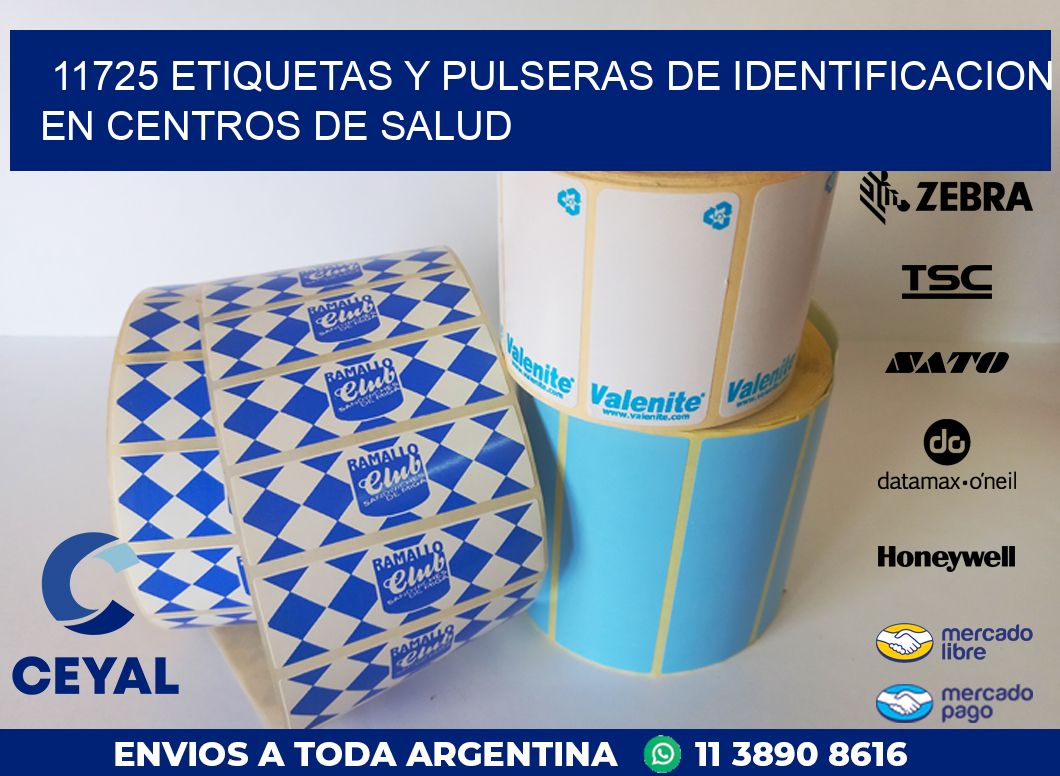 11725 ETIQUETAS Y PULSERAS DE IDENTIFICACION EN CENTROS DE SALUD