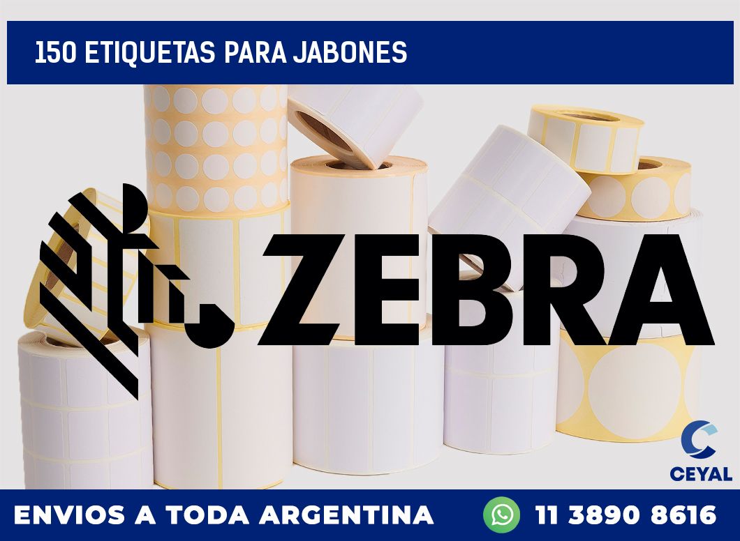 150 ETIQUETAS PARA JABONES