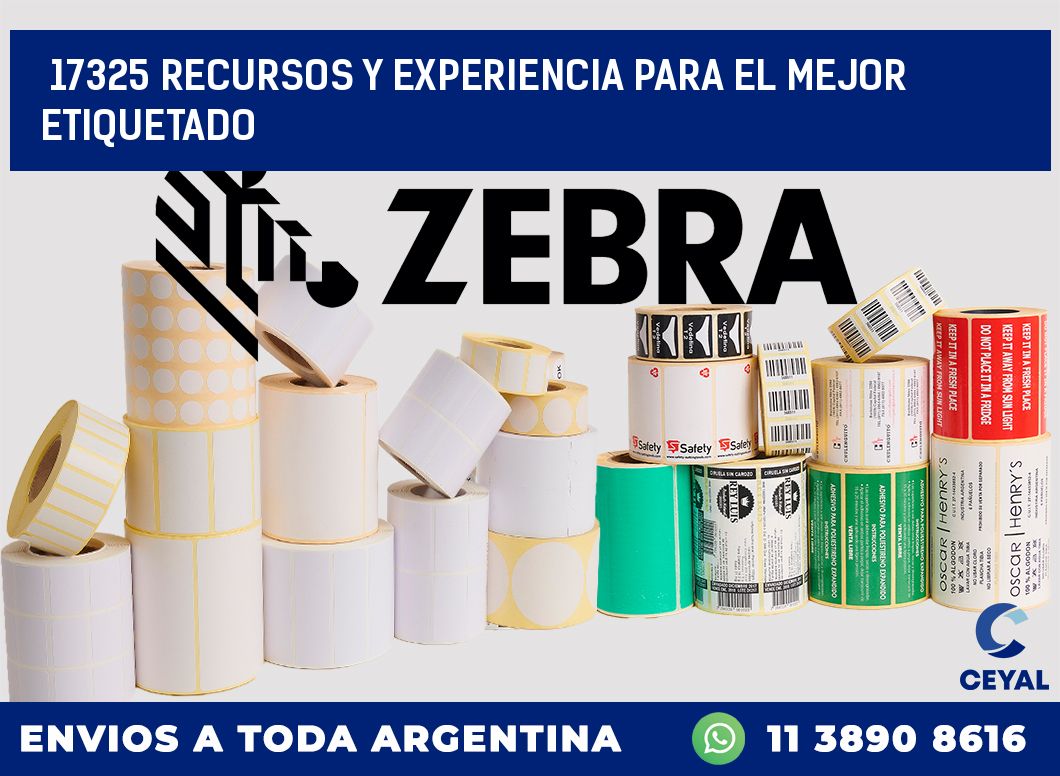 17325 RECURSOS Y EXPERIENCIA PARA EL MEJOR ETIQUETADO
