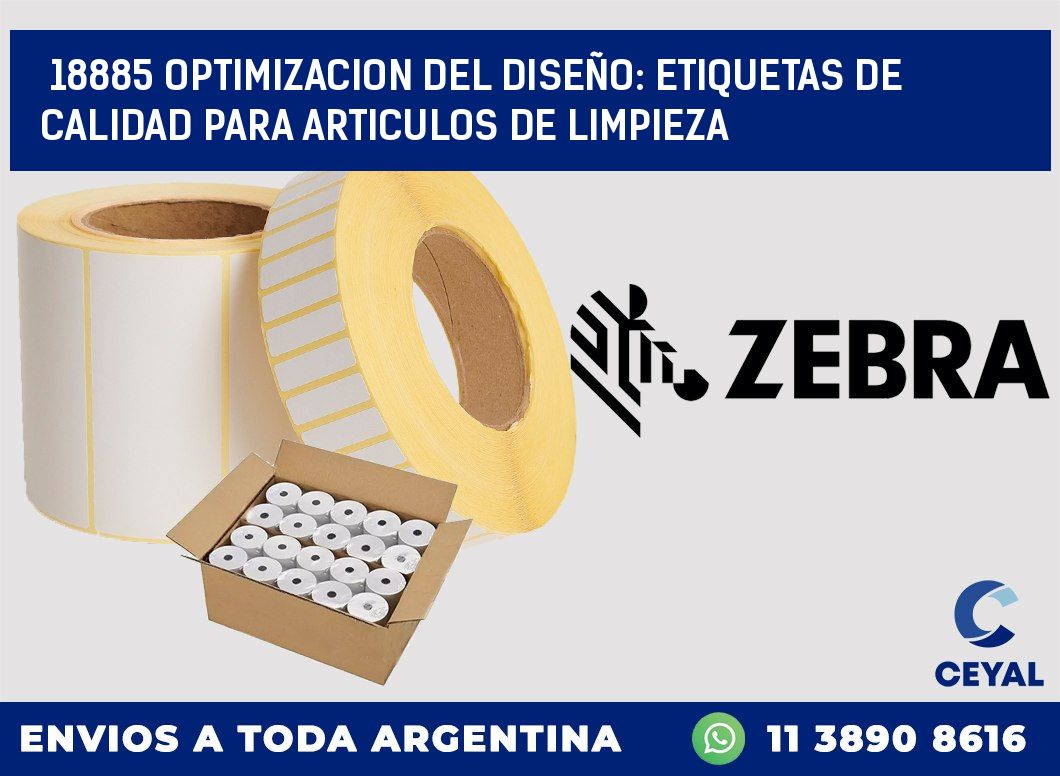 18885 OPTIMIZACION DEL DISEÑO: ETIQUETAS DE CALIDAD PARA ARTICULOS DE LIMPIEZA