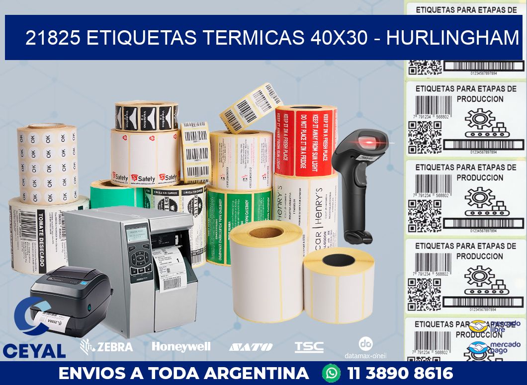 21825 ETIQUETAS TERMICAS 40X30 – HURLINGHAM