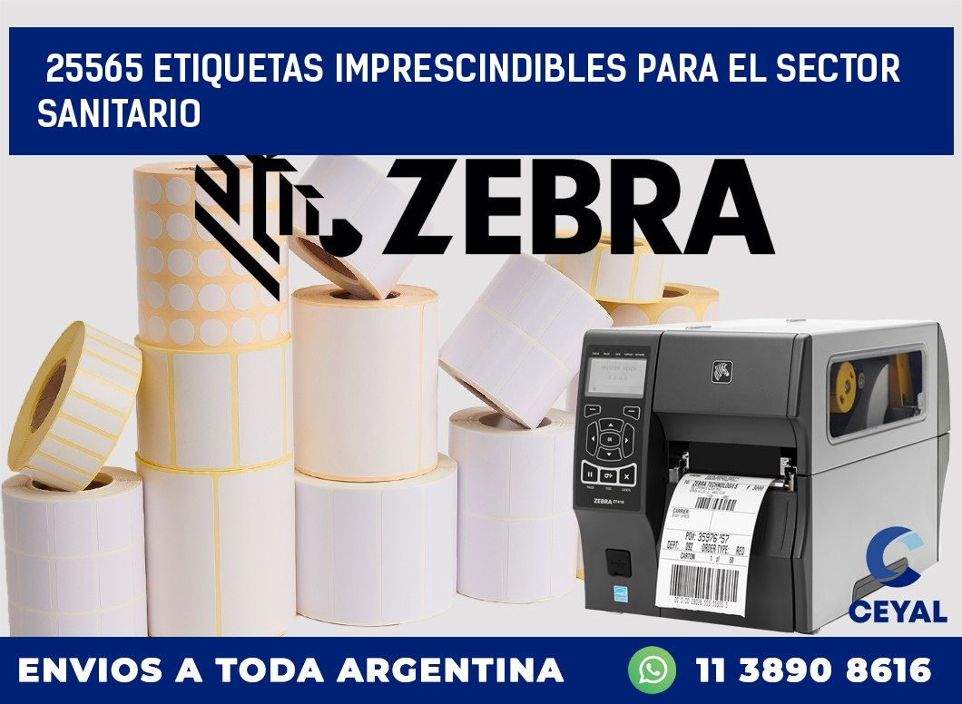 25565 ETIQUETAS IMPRESCINDIBLES PARA EL SECTOR SANITARIO