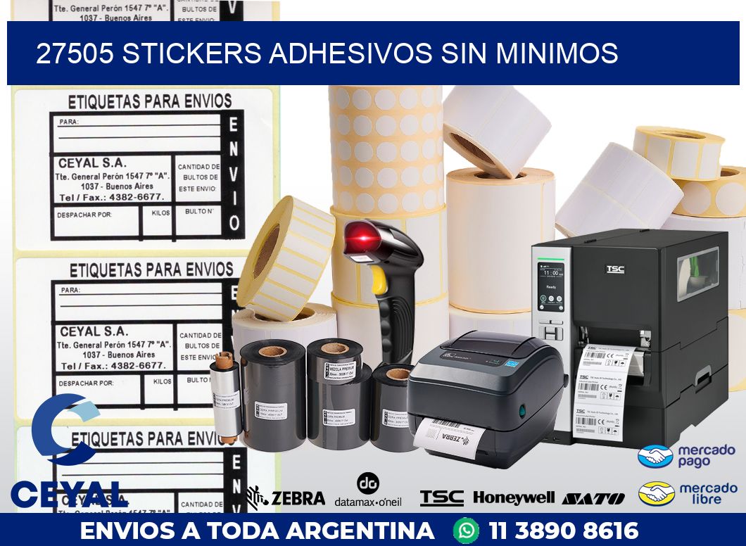 27505 STICKERS ADHESIVOS SIN MINIMOS