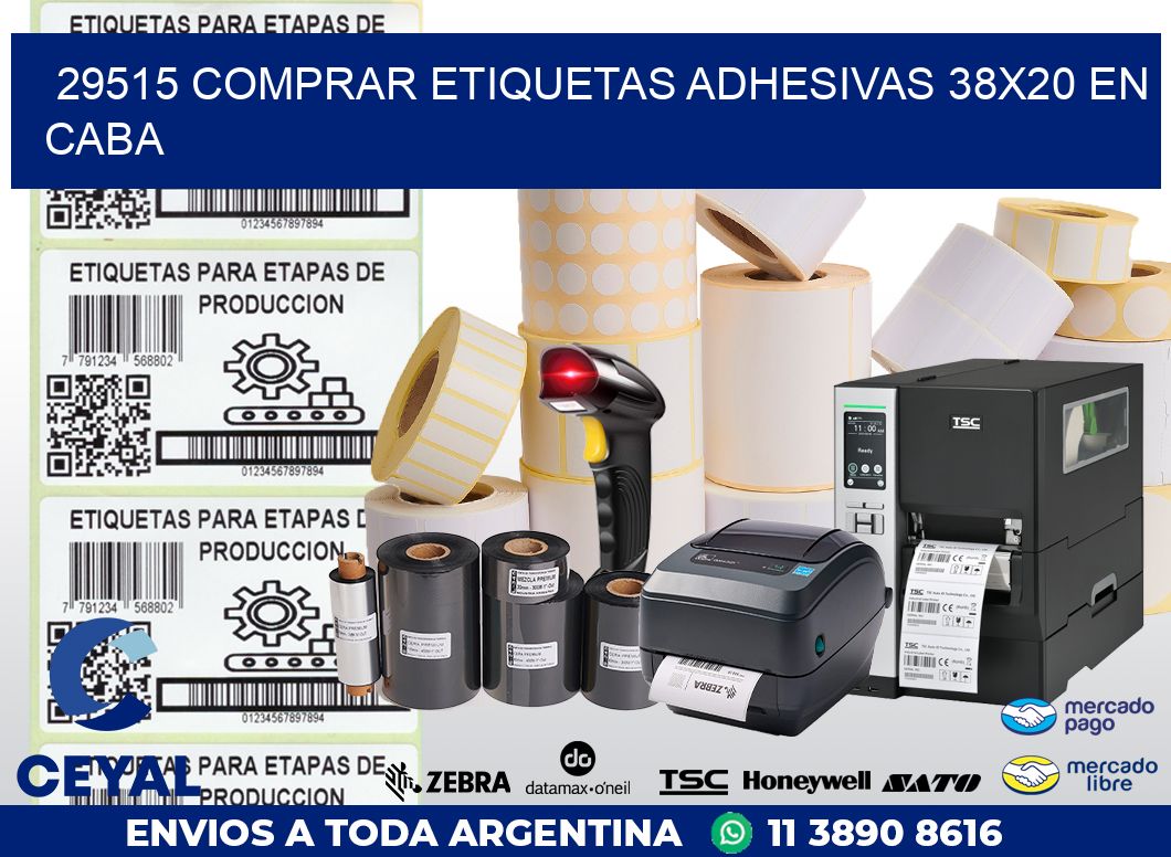 29515 COMPRAR ETIQUETAS ADHESIVAS 38X20 EN CABA