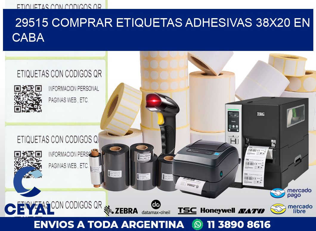 29515 COMPRAR ETIQUETAS ADHESIVAS 38X20 EN CABA