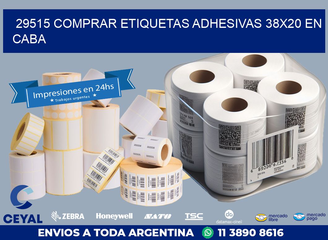 29515 COMPRAR ETIQUETAS ADHESIVAS 38X20 EN CABA
