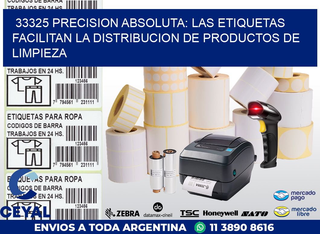 33325 PRECISION ABSOLUTA: LAS ETIQUETAS FACILITAN LA DISTRIBUCION DE PRODUCTOS DE LIMPIEZA