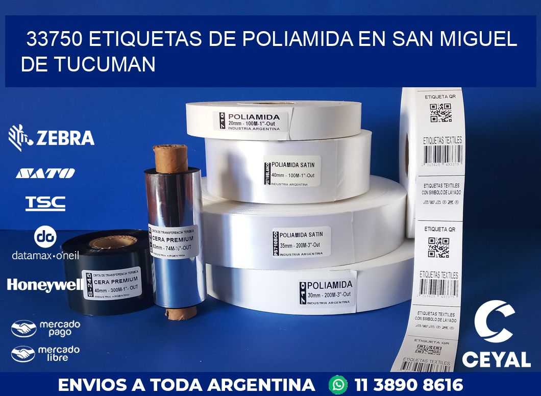 33750 ETIQUETAS DE POLIAMIDA EN SAN MIGUEL DE TUCUMAN