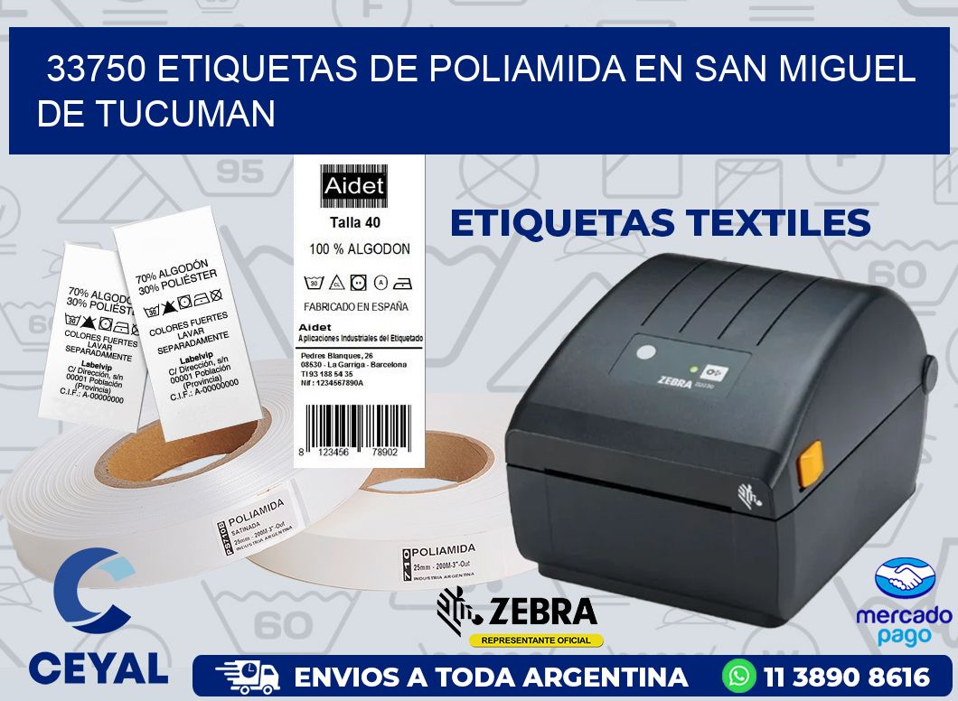 33750 ETIQUETAS DE POLIAMIDA EN SAN MIGUEL DE TUCUMAN