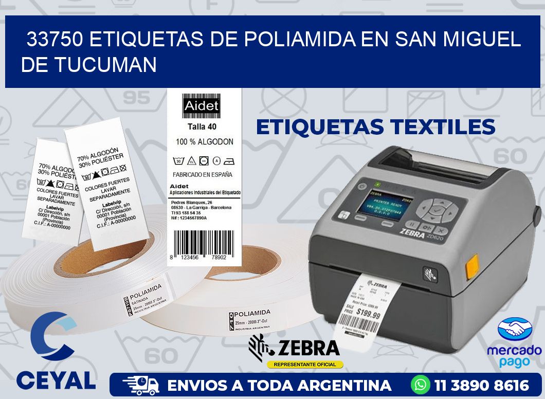 33750 ETIQUETAS DE POLIAMIDA EN SAN MIGUEL DE TUCUMAN